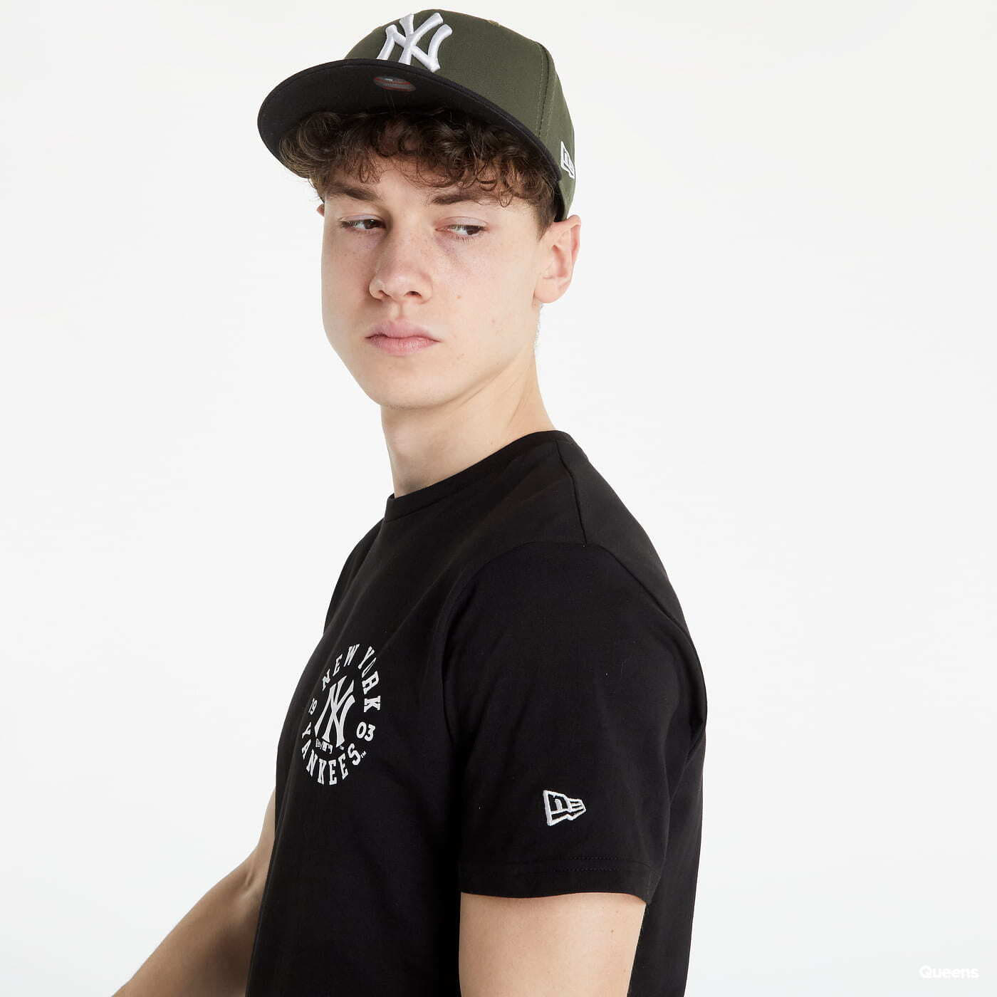 Trička New Era MLB Wordmark Grafic Tee New York Yankees Černé