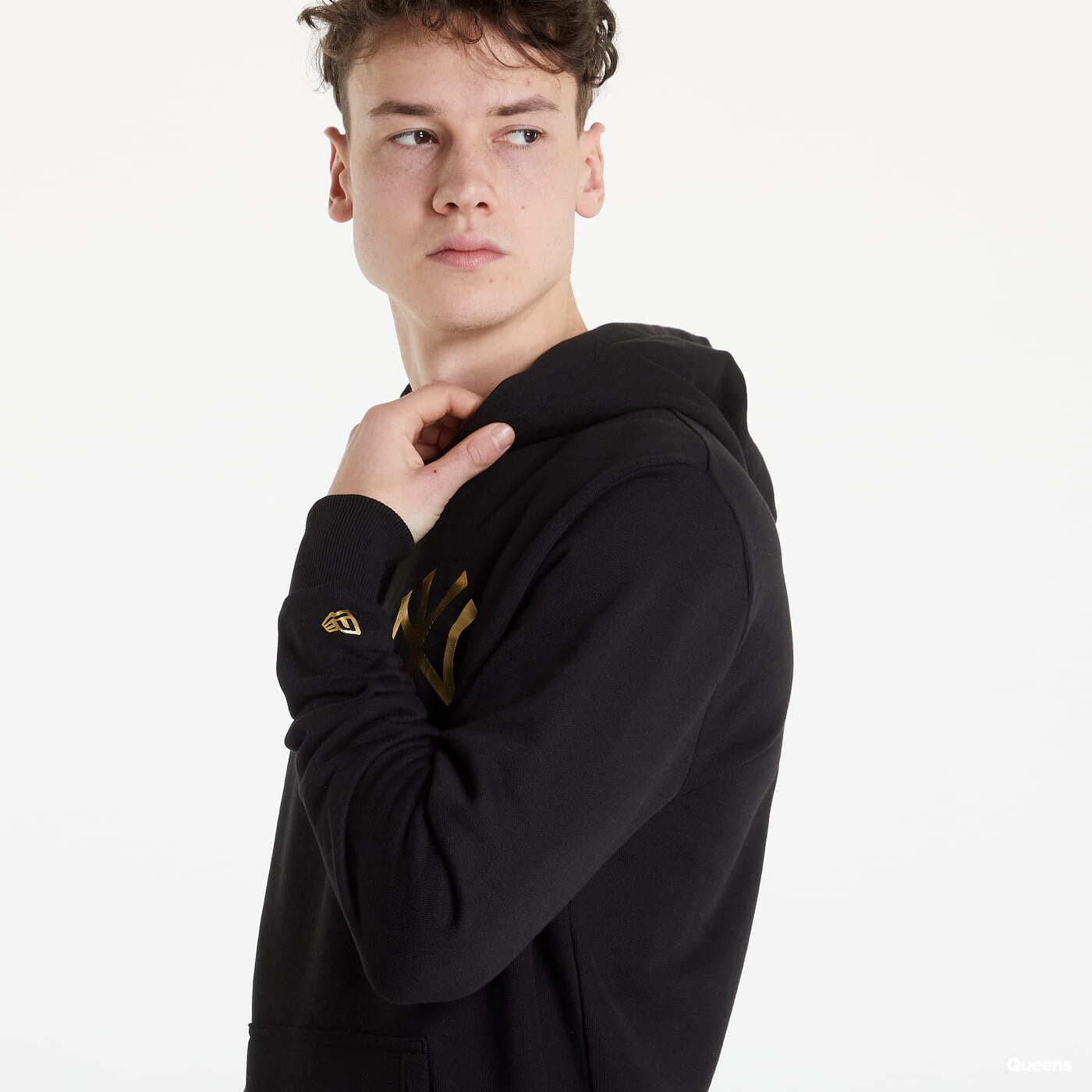 Mikiny New Era MLB TM Logo Print Hoodie New York Yankees Black
