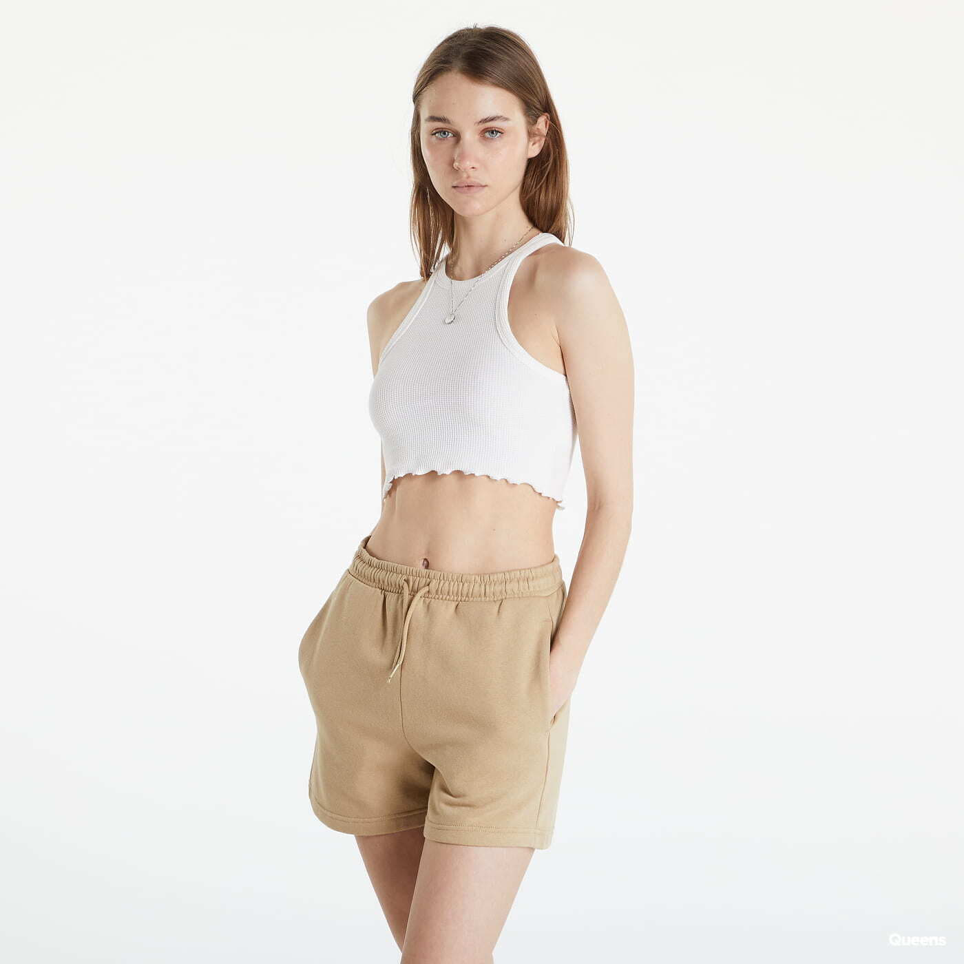 Koszulki Noisy May Jasmin Crop Top Krémový