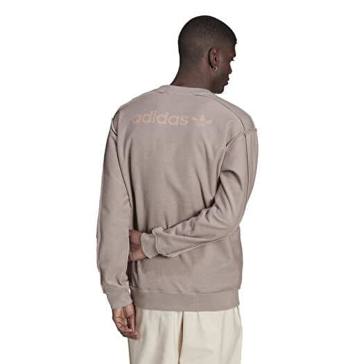 Beige adidas sweatshirt on sale