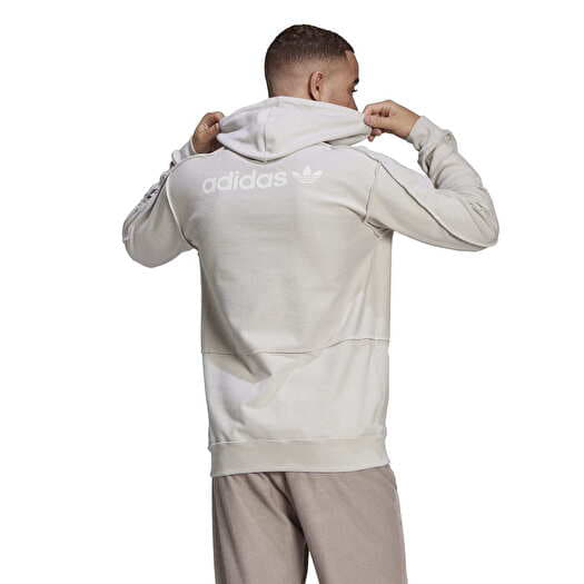 Adidas trefoil hoodie clearance beige