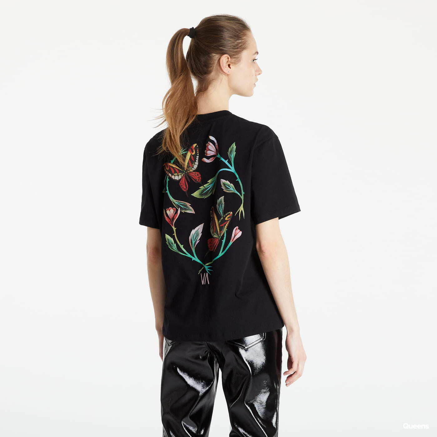 Koszulki RVCA Flora SS Tee Black