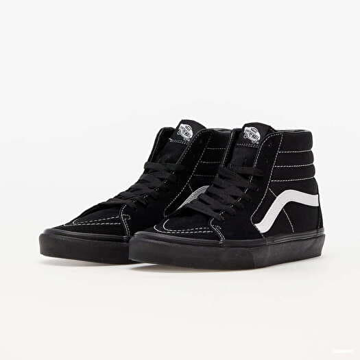 Vans canvas sk8 hi black on sale