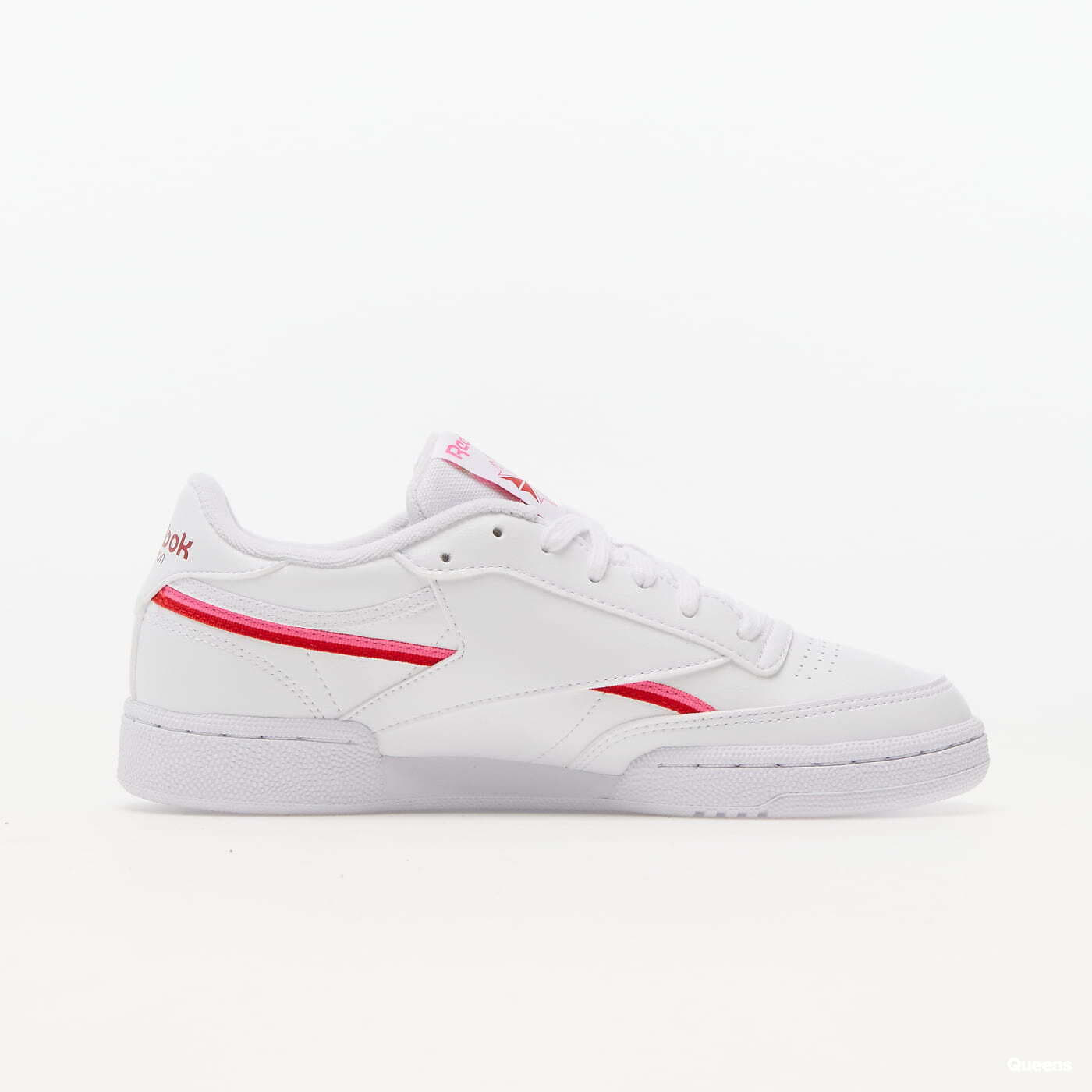 Naisten lenkkarit ja kengät Reebok Club C 85 Vegan FtwWhite/ AtoPink/ Vecred