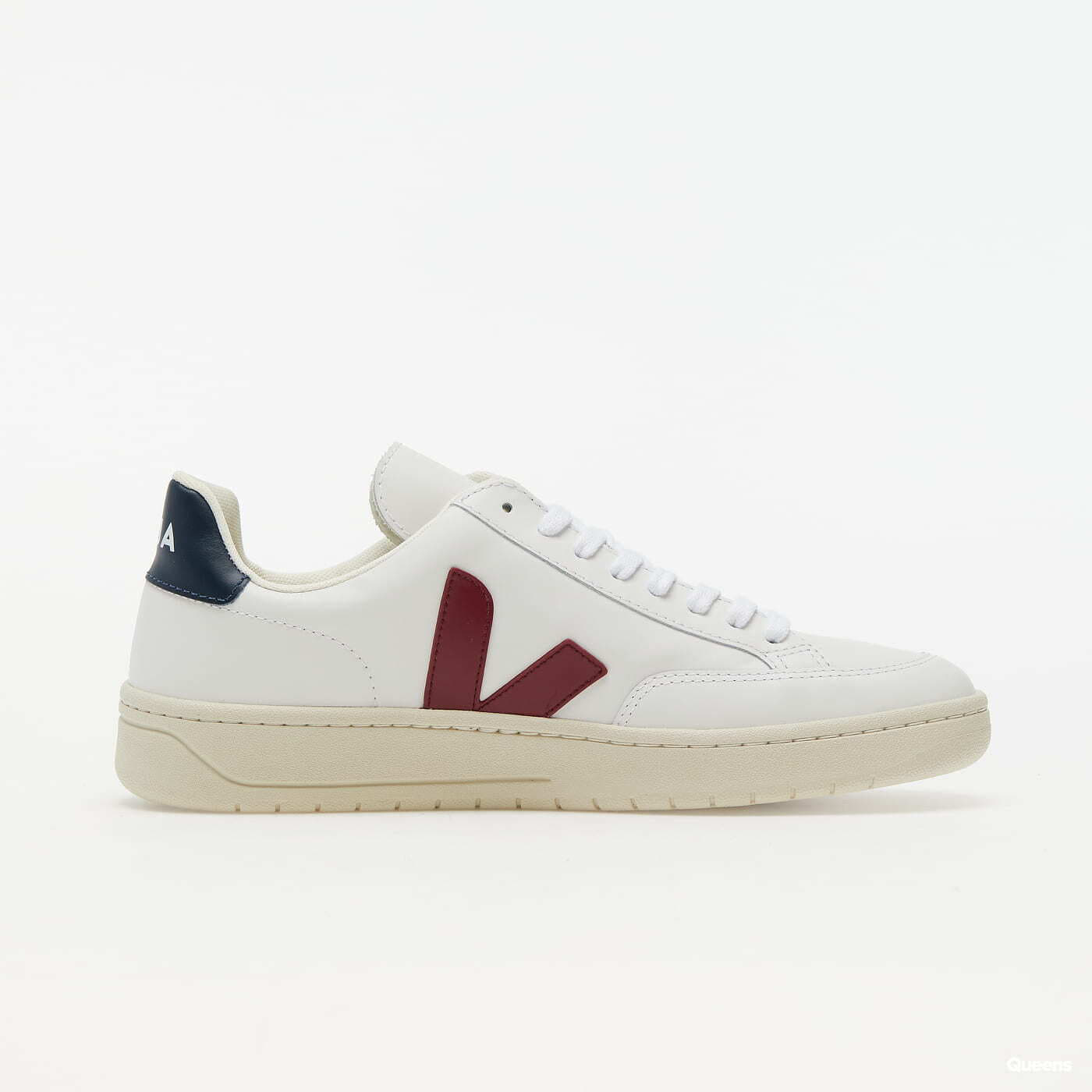 Men's sneakers and shoes Veja V-12 Leather Extra/ White/ Marsala