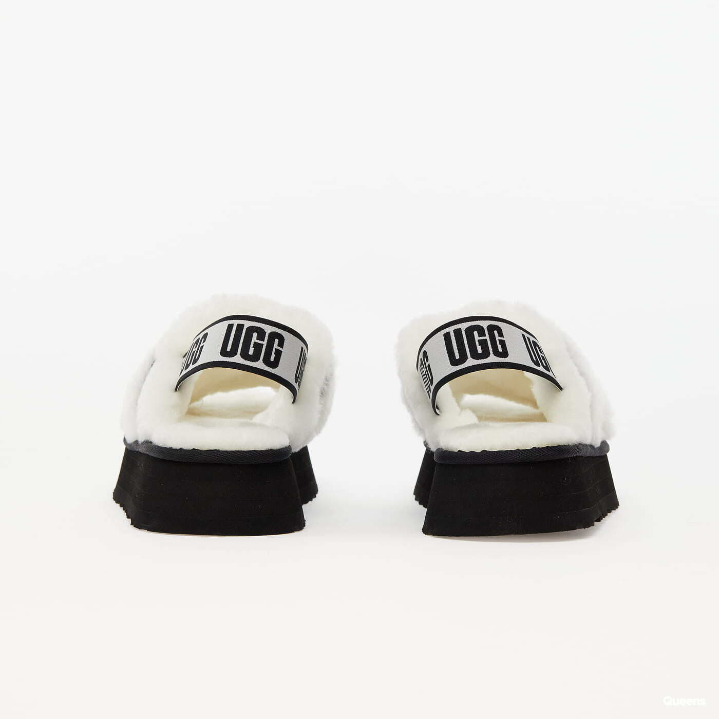 Ugg slides clearance black and white