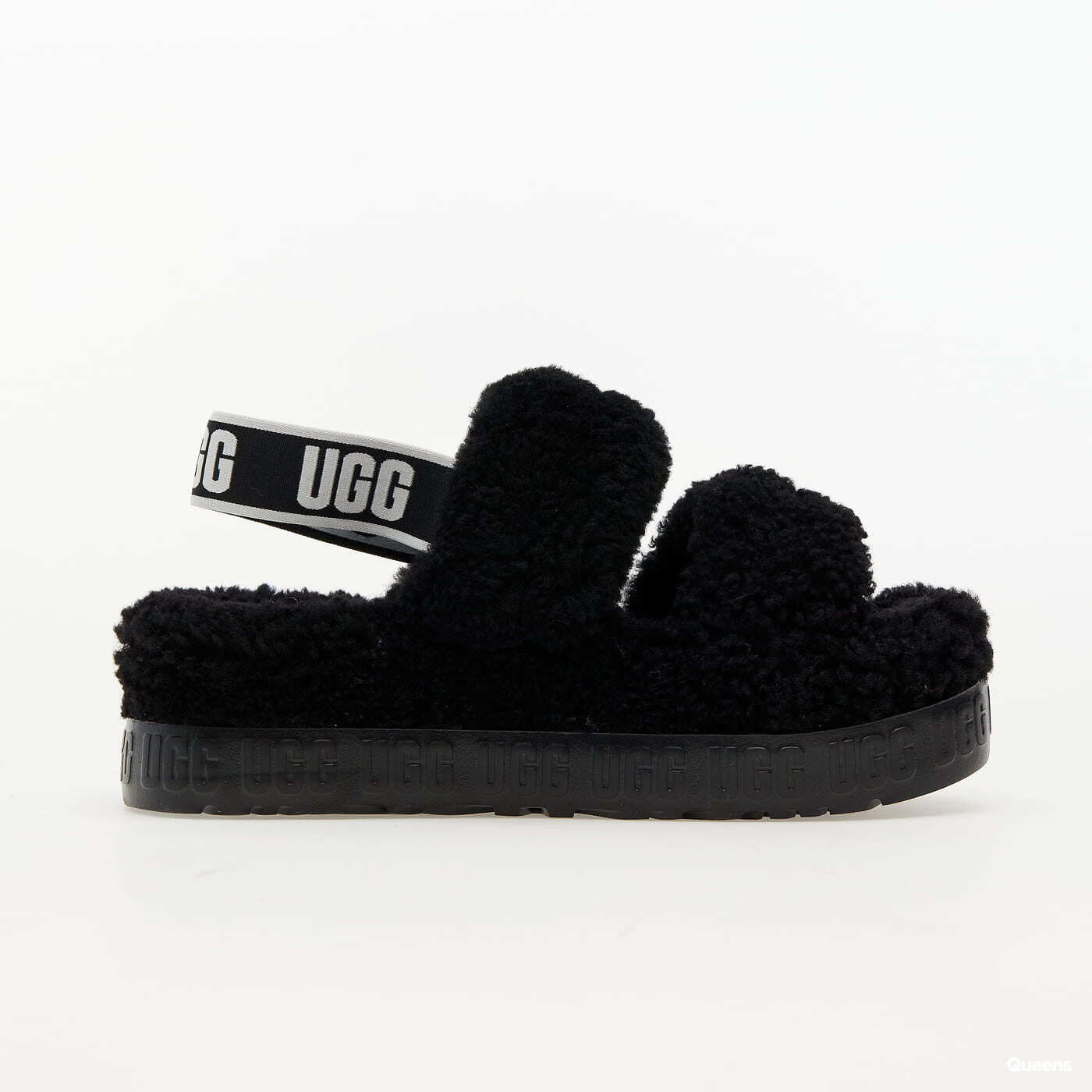 Summer shoes sneakers and flip flops UGG Oh Fluffita Black Queens