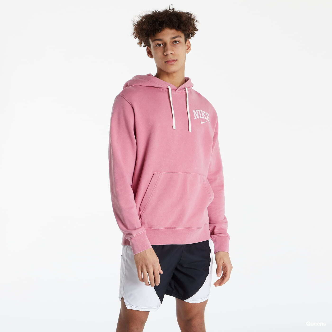 Mikiny Nike M NSW Arch Fleece PO Hoodie Pink