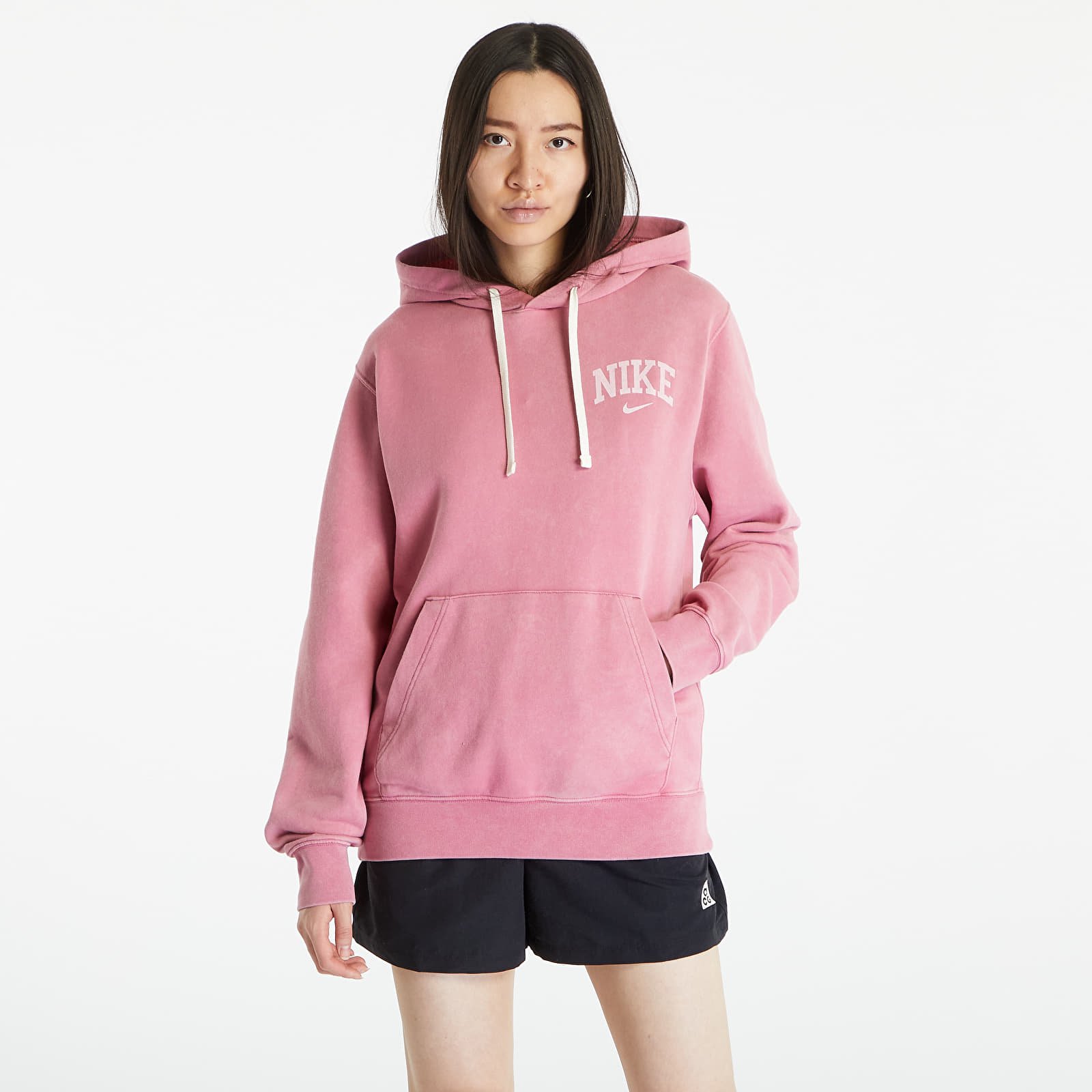 Mikiny Nike M NSW Arch Fleece PO Hoodie Pink