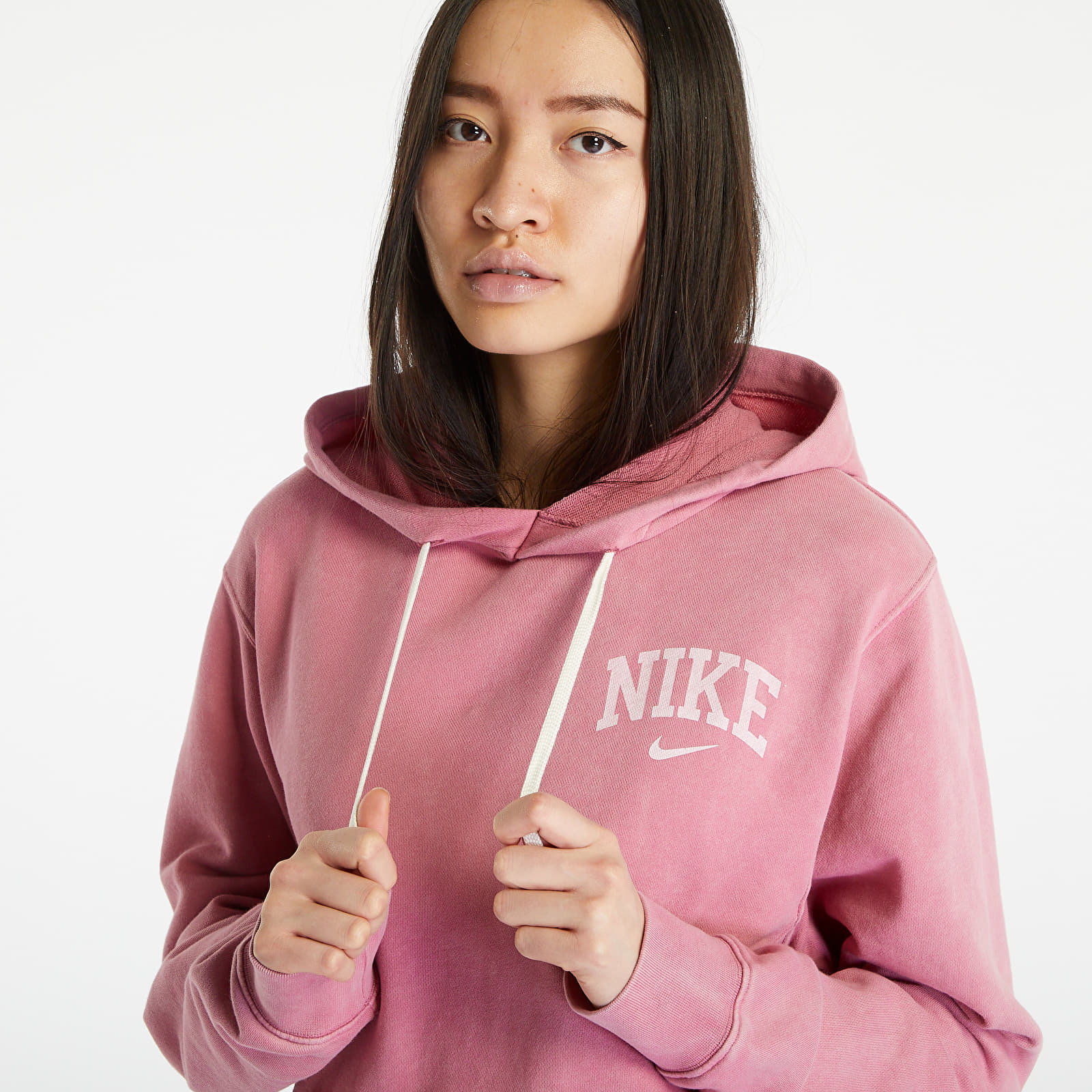Mikiny Nike M NSW Arch Fleece PO Hoodie Pink