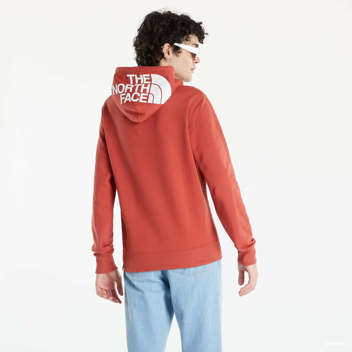 North face drew new arrivals peak hoodie red
