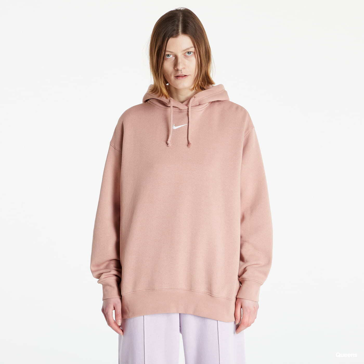 Hoodies and sweatshirts Nike W NSW Essenstial Fleece Oversized Hoodie Rose Whisper