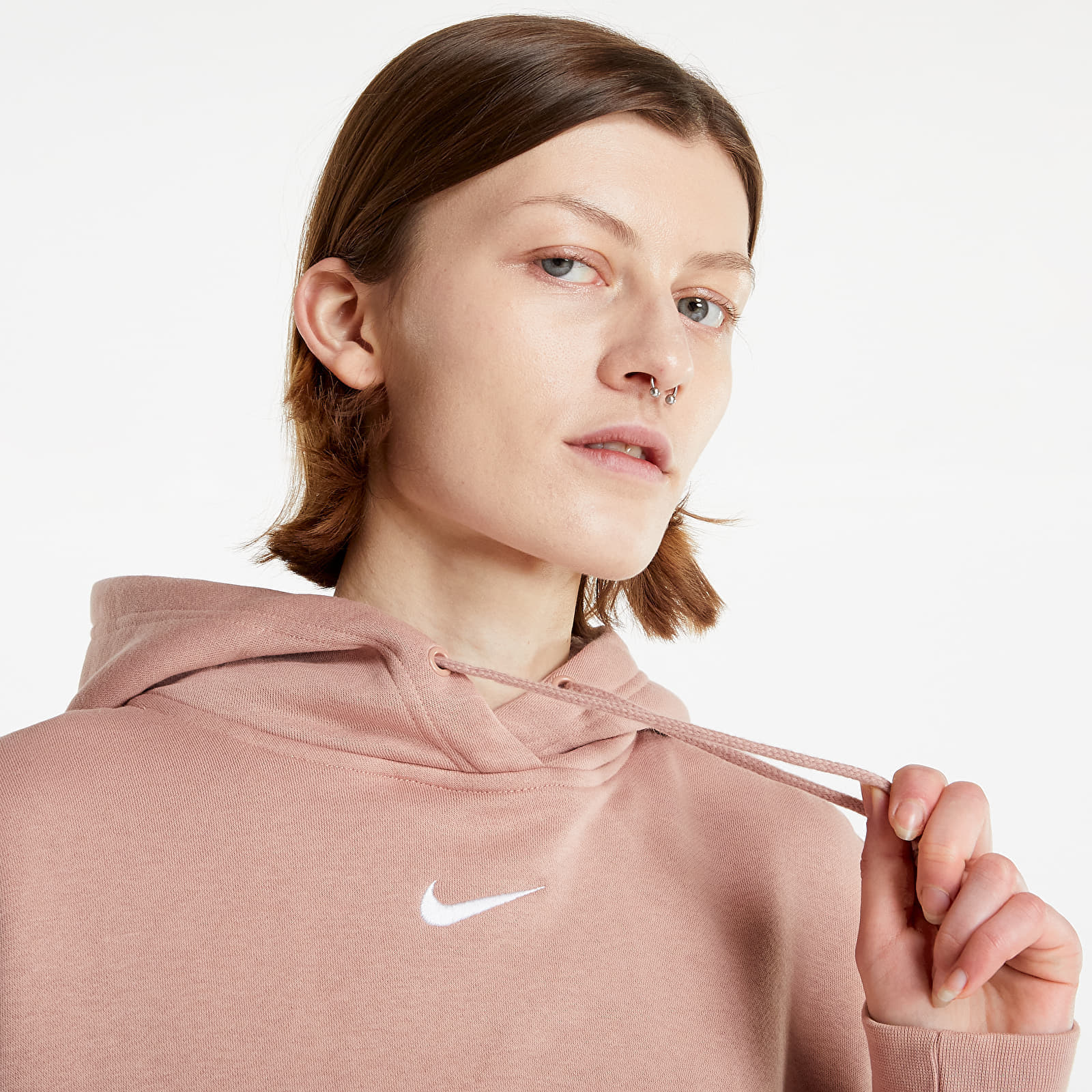 Hoodies and sweatshirts Nike W NSW Essenstial Fleece Oversized Hoodie Rose Whisper