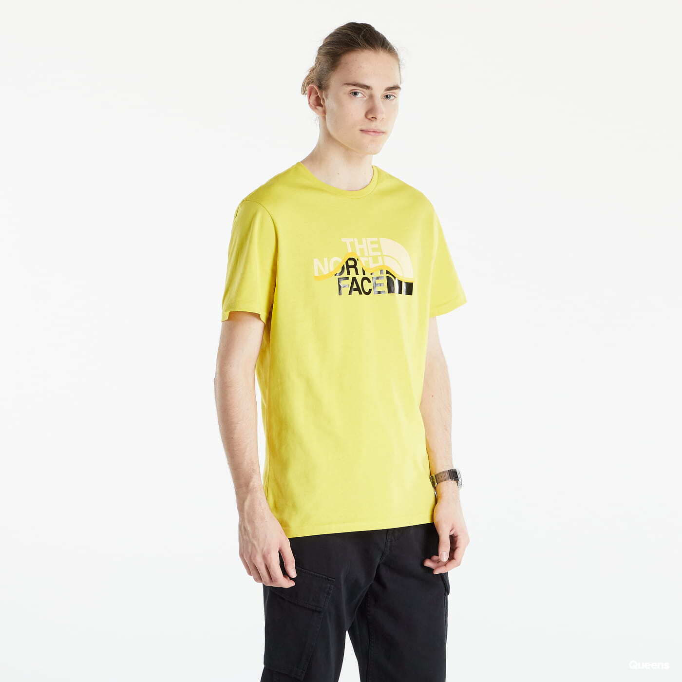 Marškinėliai The North Face Mountain Line Tee Yellow