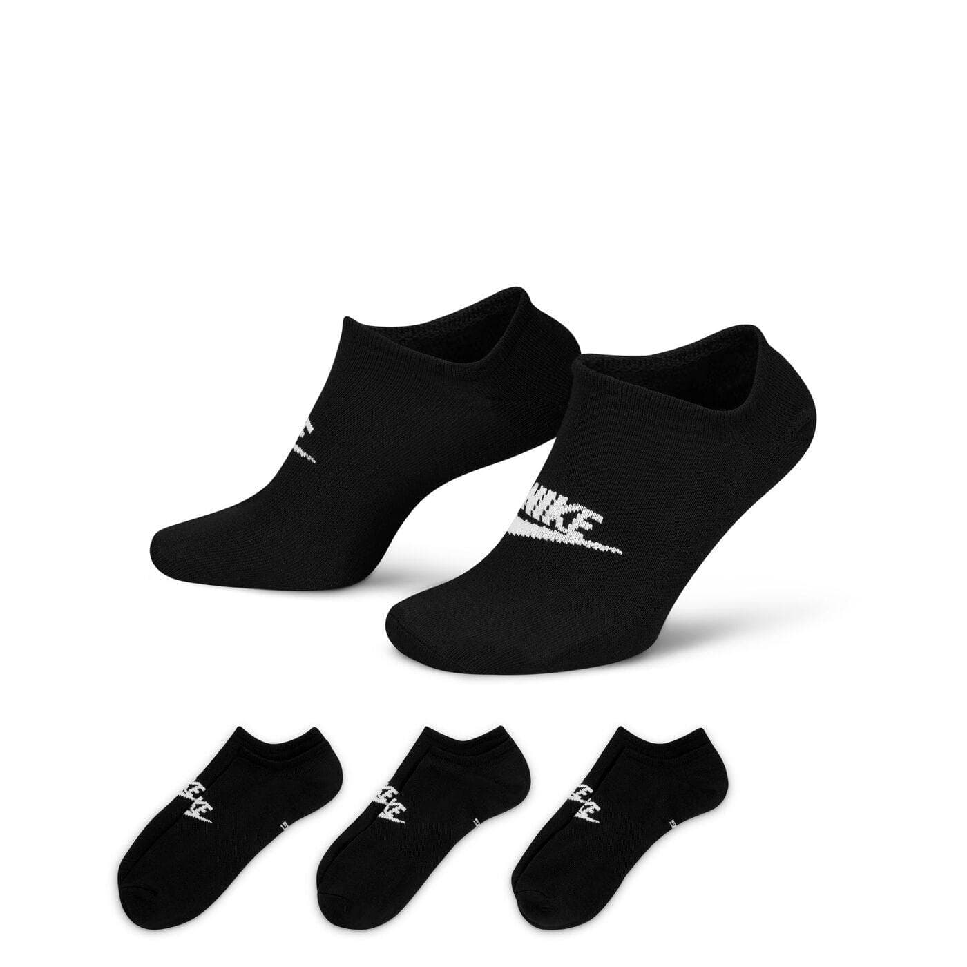 Ponožky Nike Sportswear No-Show Socks 3-Pack Black/ White