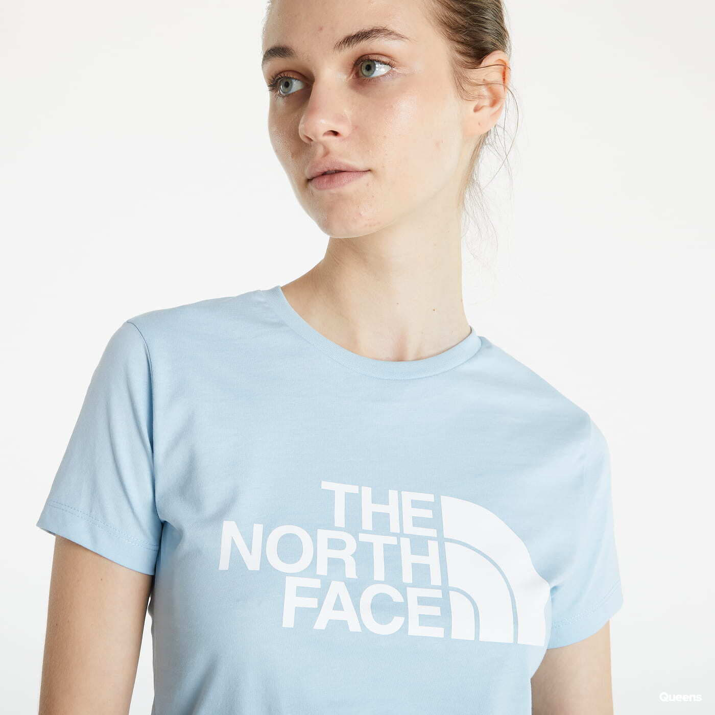 Light blue north face t shirt top