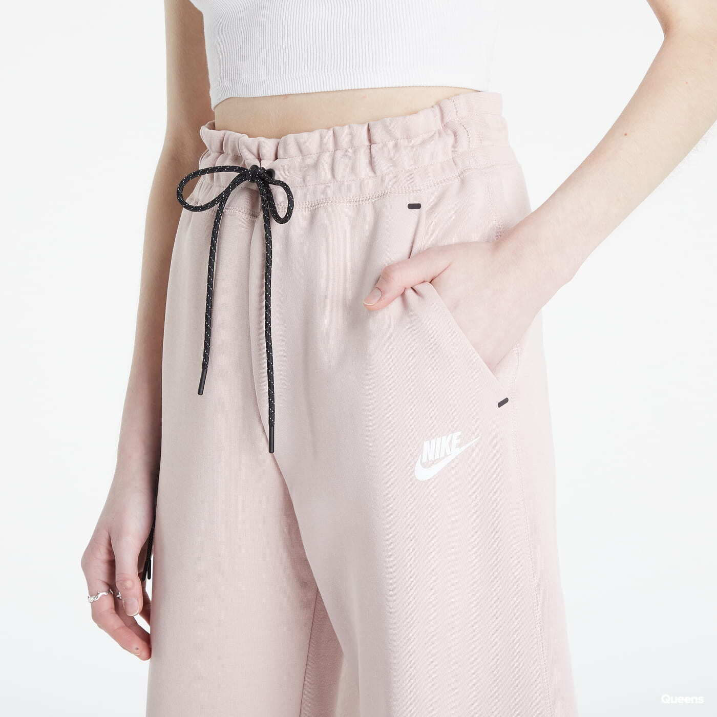 Spodnie dresowe Nike Sportswear Tech Fleece Essential High-Rise Pant Pink