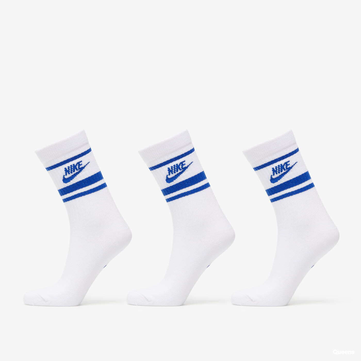 Sokid Nike NSW Everyday Essential Crew Socks 3-Pack White/ Blue