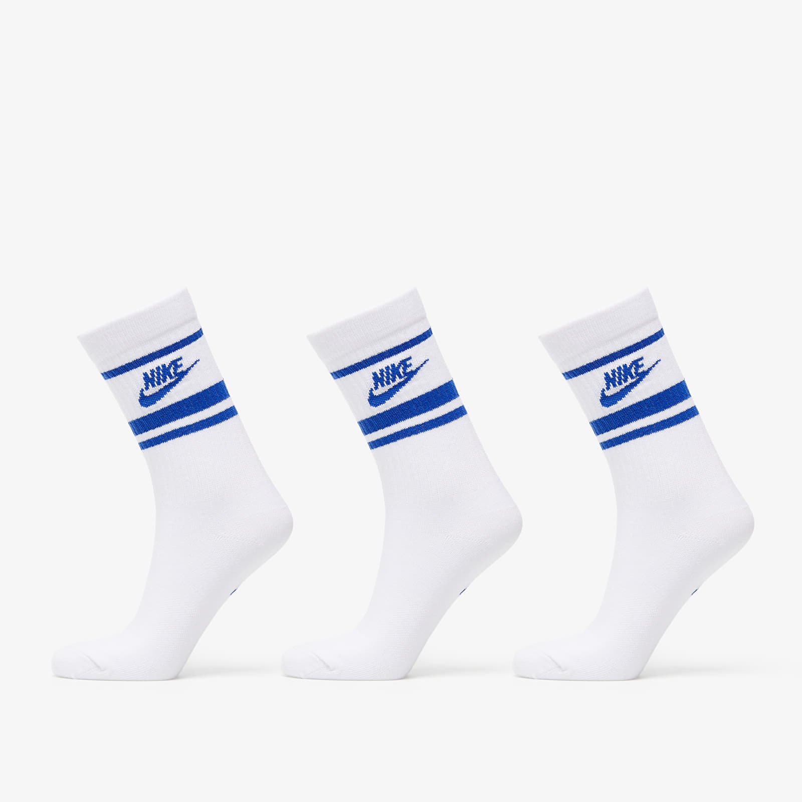 Sokid Nike NSW Everyday Essential Crew Socks 3-Pack White/ Blue