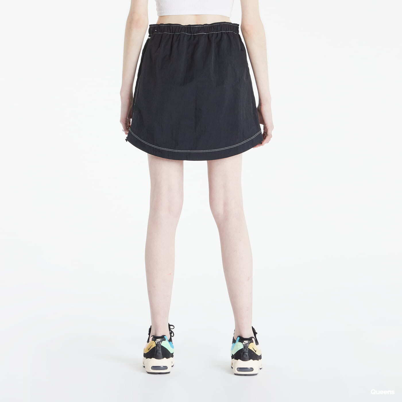 Rokken Nike Sportswear Swoosh Women's Woven High-Rise Skirt Black
