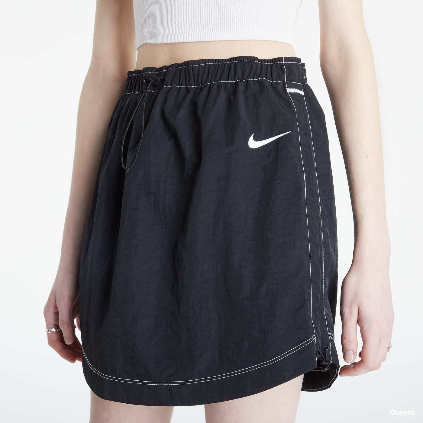 Rokken Nike Sportswear Swoosh Women's Woven High-Rise Skirt Black