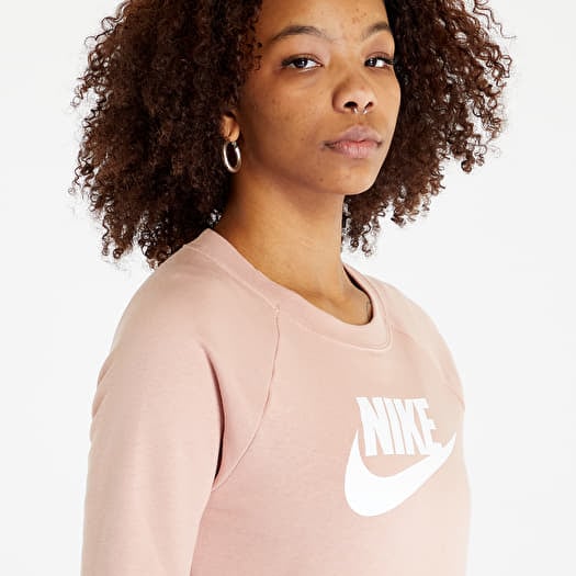 Hoodies and sweatshirts Nike Sportswear Essential Women's Fleece Crew Rose  Whisper/ White