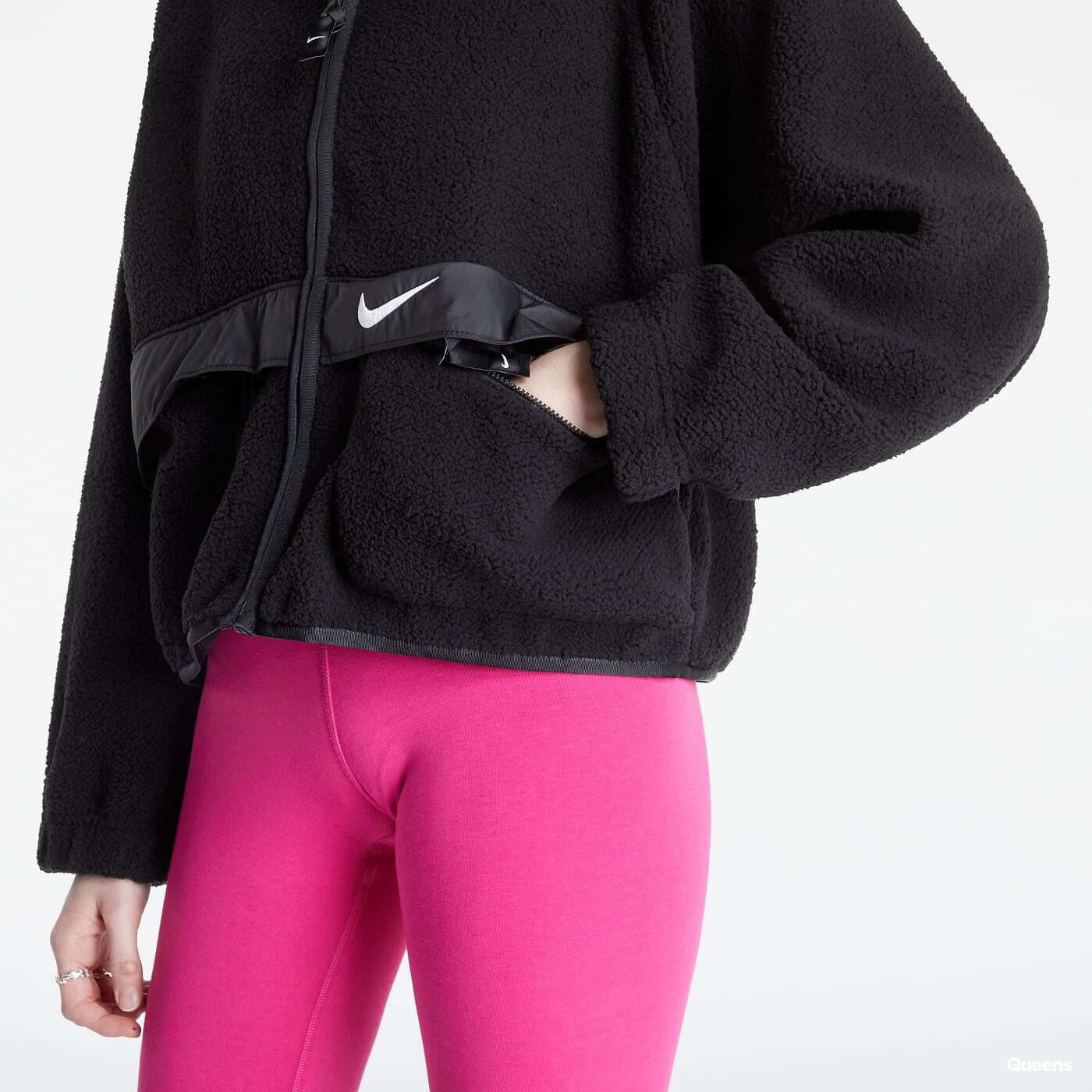 Giacche Nike Sherpa Fleece Jacket Black
