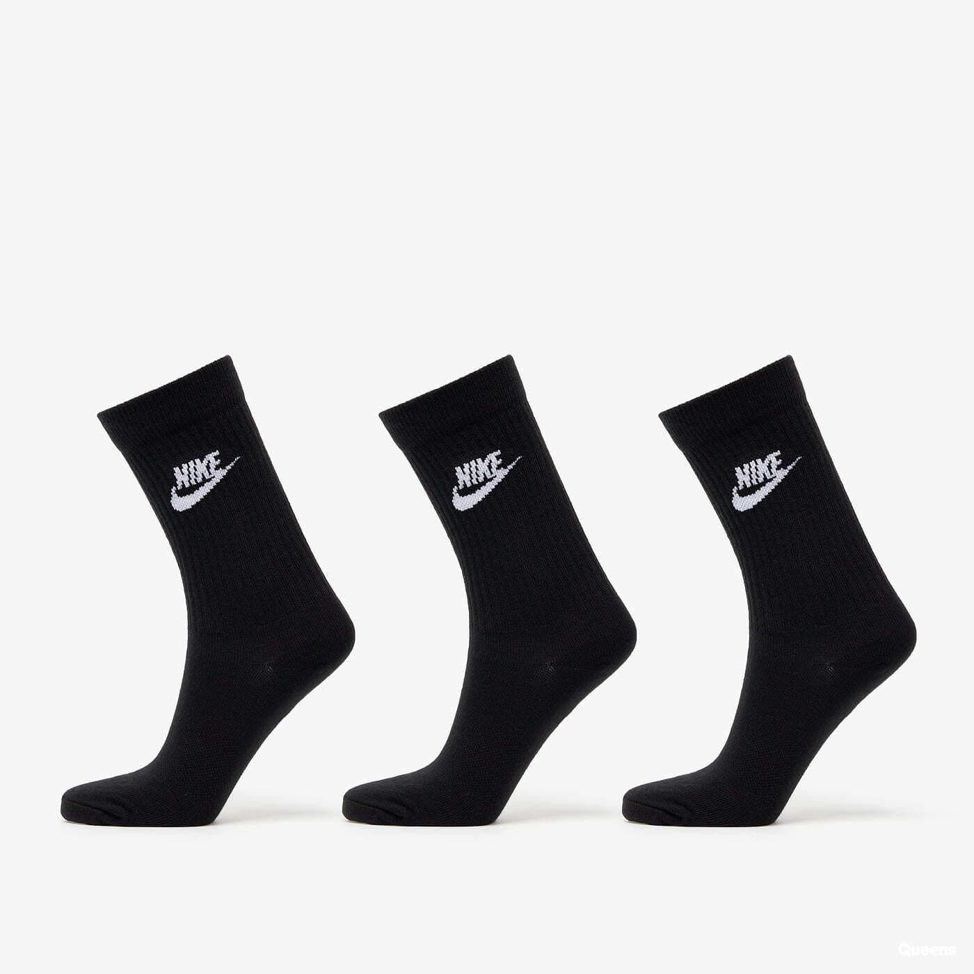 Ponožky Nike NSW Everyday Essential Crew Socks 3-Pack Black/ White