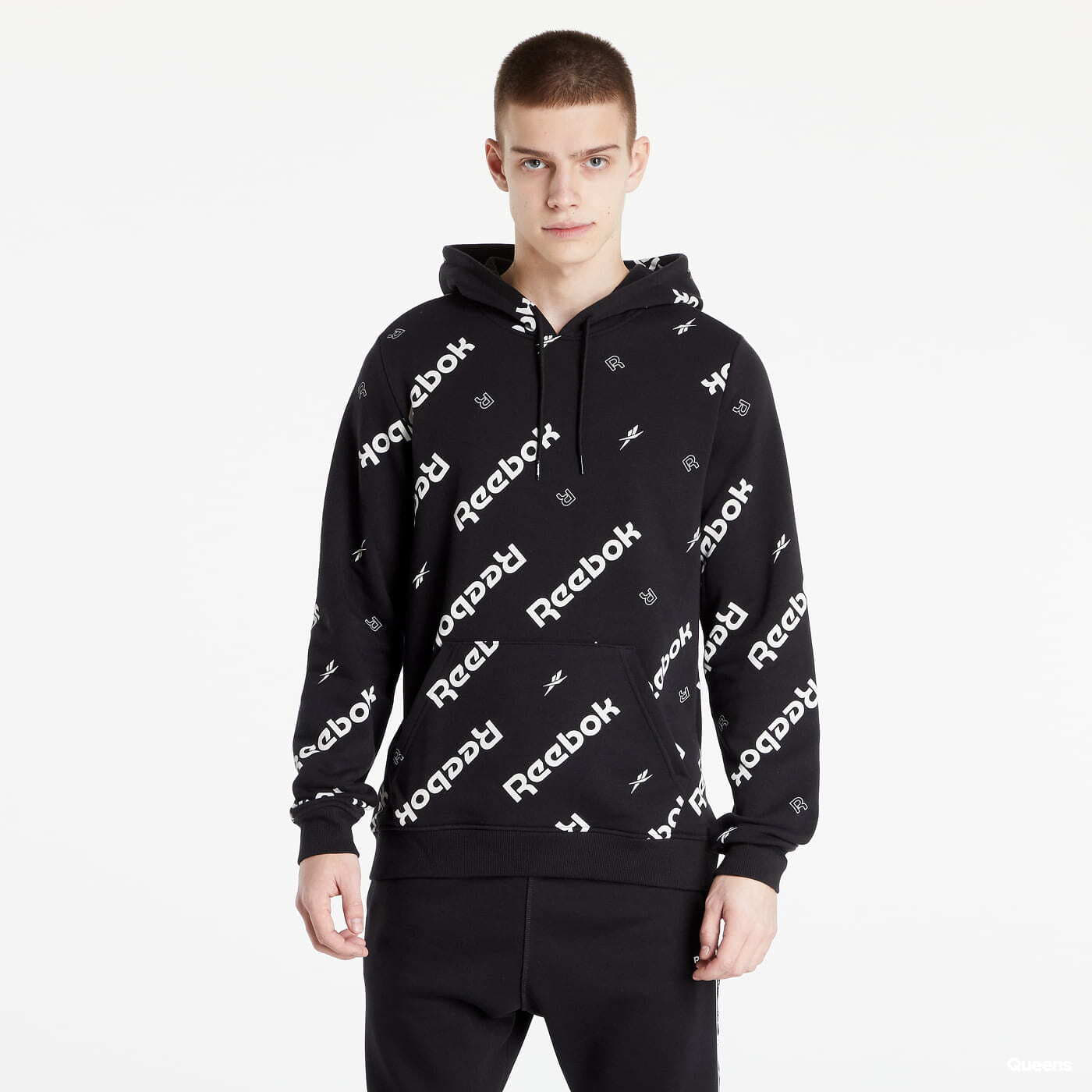 Bluzy Reebok Identity Hoodie Black