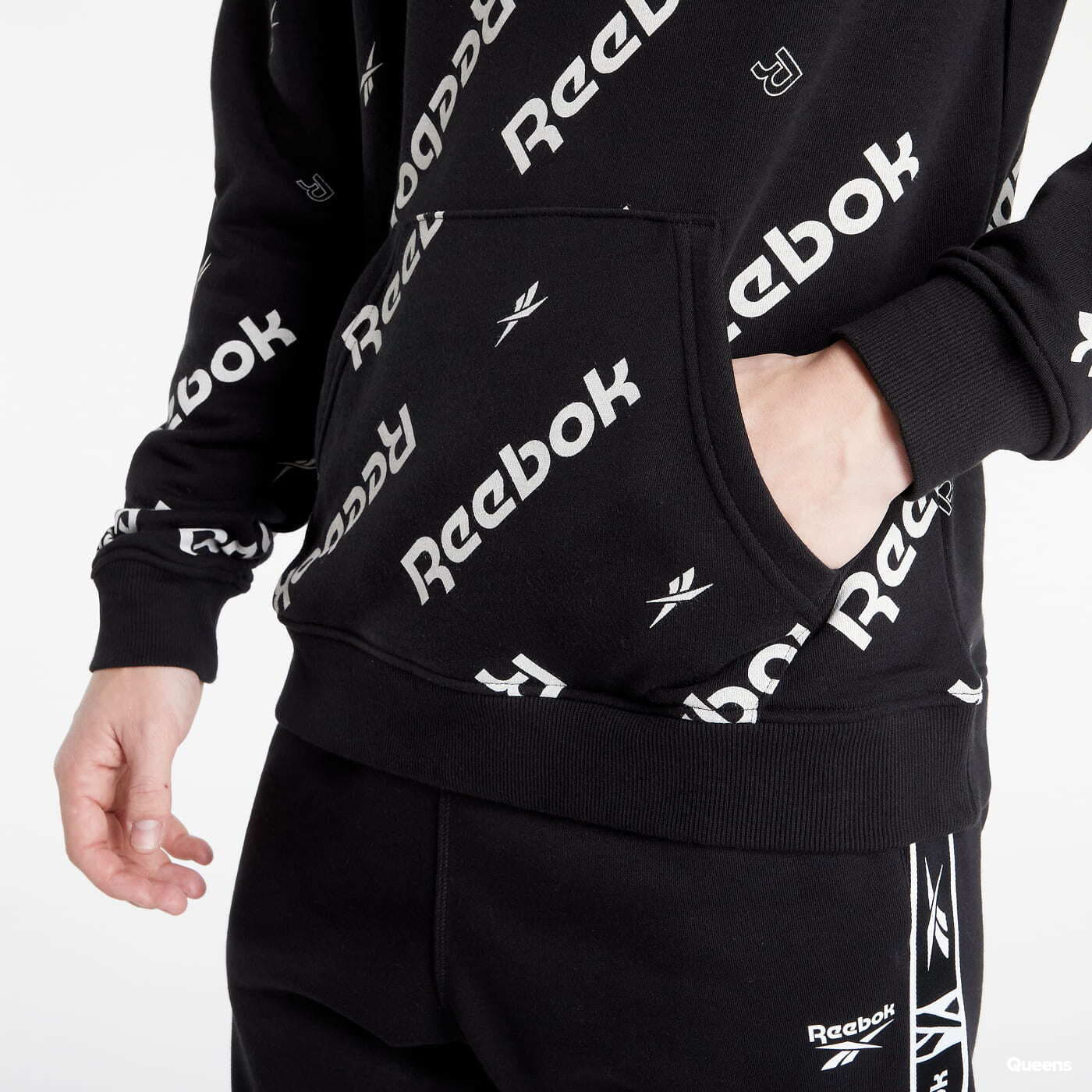 Bluzy Reebok Identity Hoodie Black
