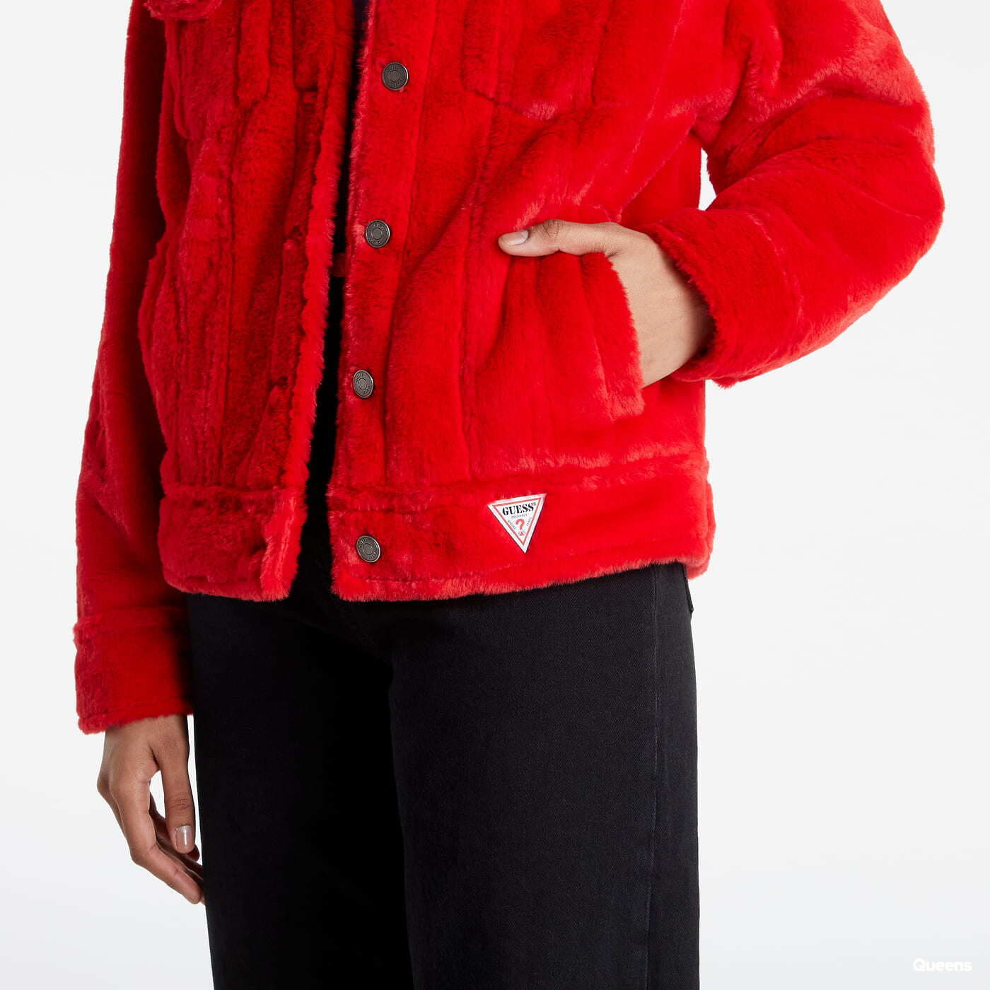 Red guess jacket on sale