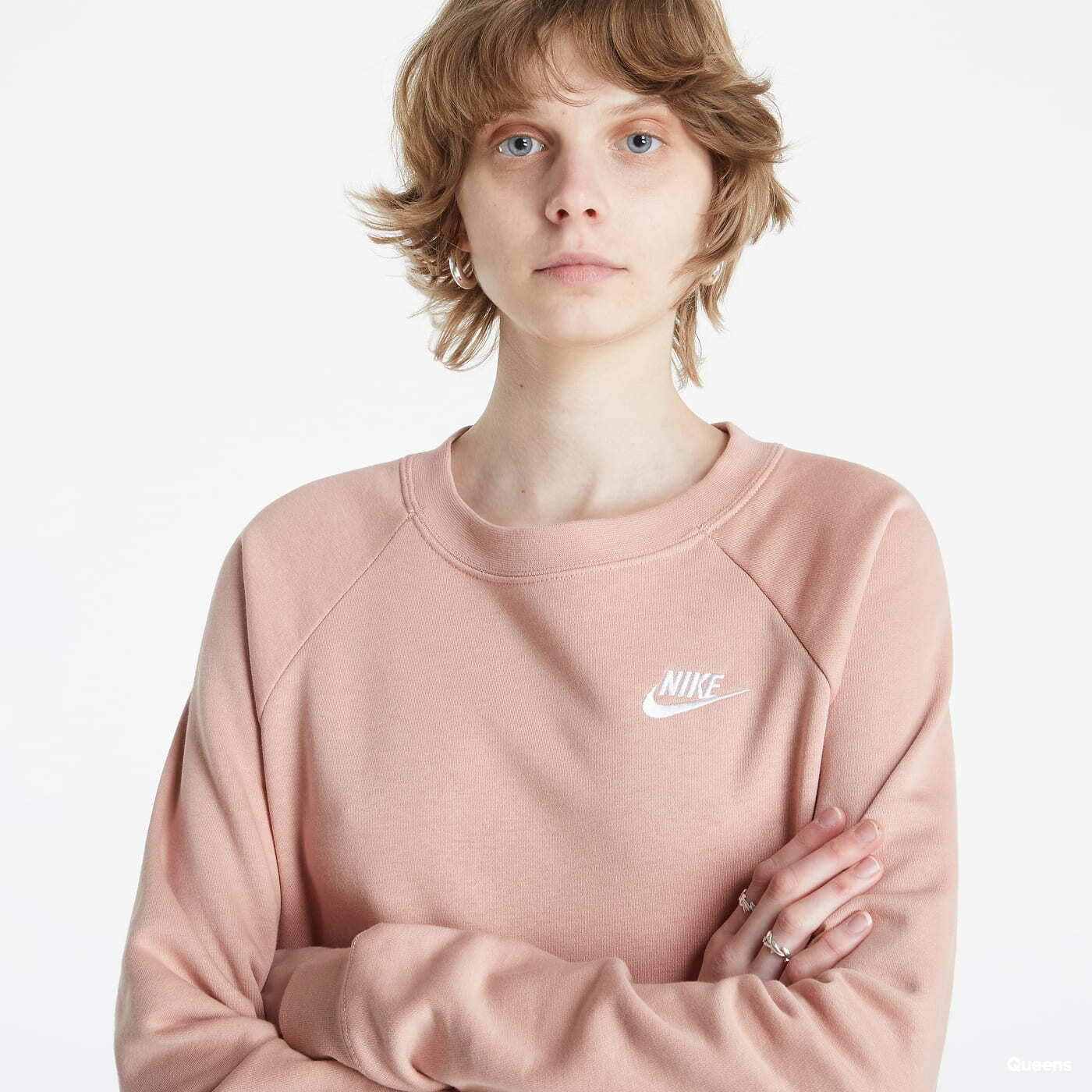 Nike foundation crew sweatshirt pink clearance