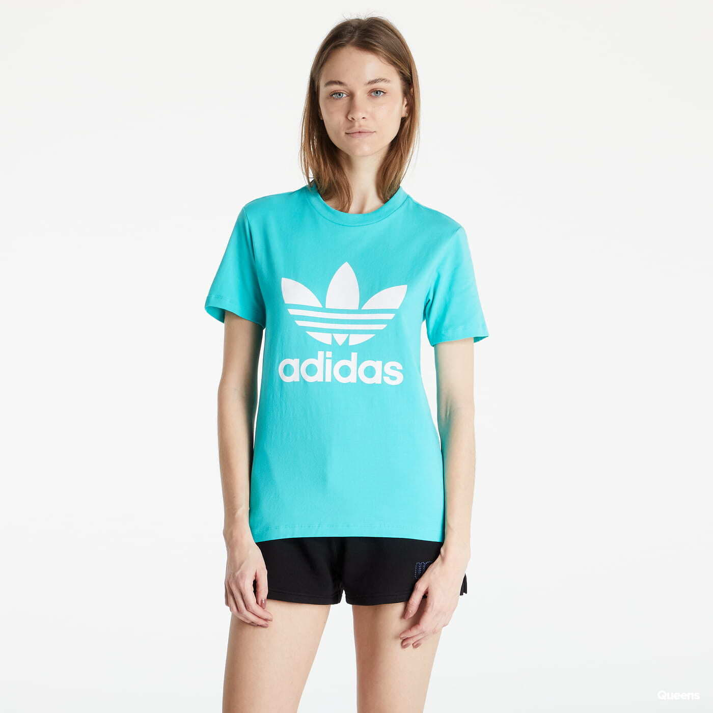 T-shirts adidas Originals Trefoil Queens Tee | Tyrkysové