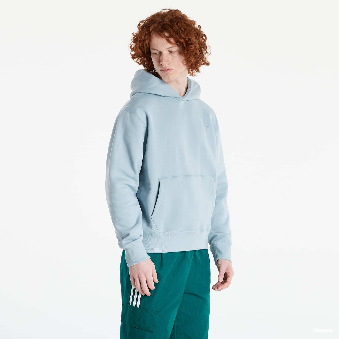 Adidas originals trefoil hoodie blue shop