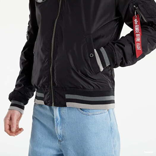 Jackets Alpha Industries MA 1 NASA Voyager Rev Black Queens