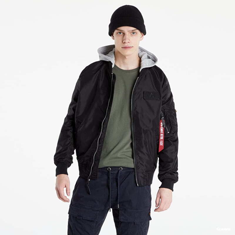 Bunda Alpha Industries MA-1 TT Hood BP Reflective Jacket Black