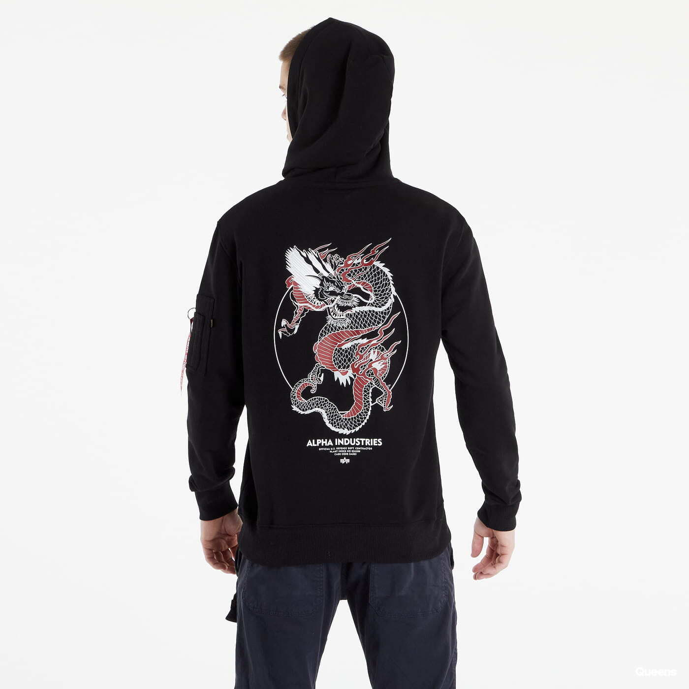 Hoody | Heritage Alpha and Dragon Industries Black Queens Hoodies sweatshirts