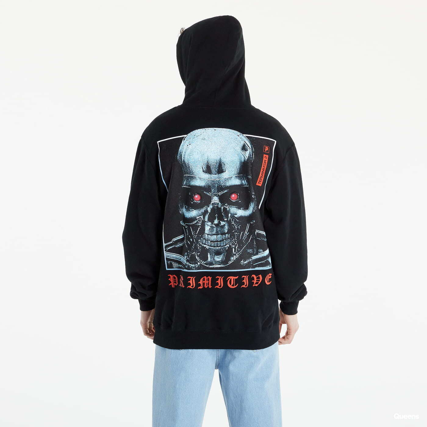 Bluzy Primitive x Terminator Machine Hoodie Black