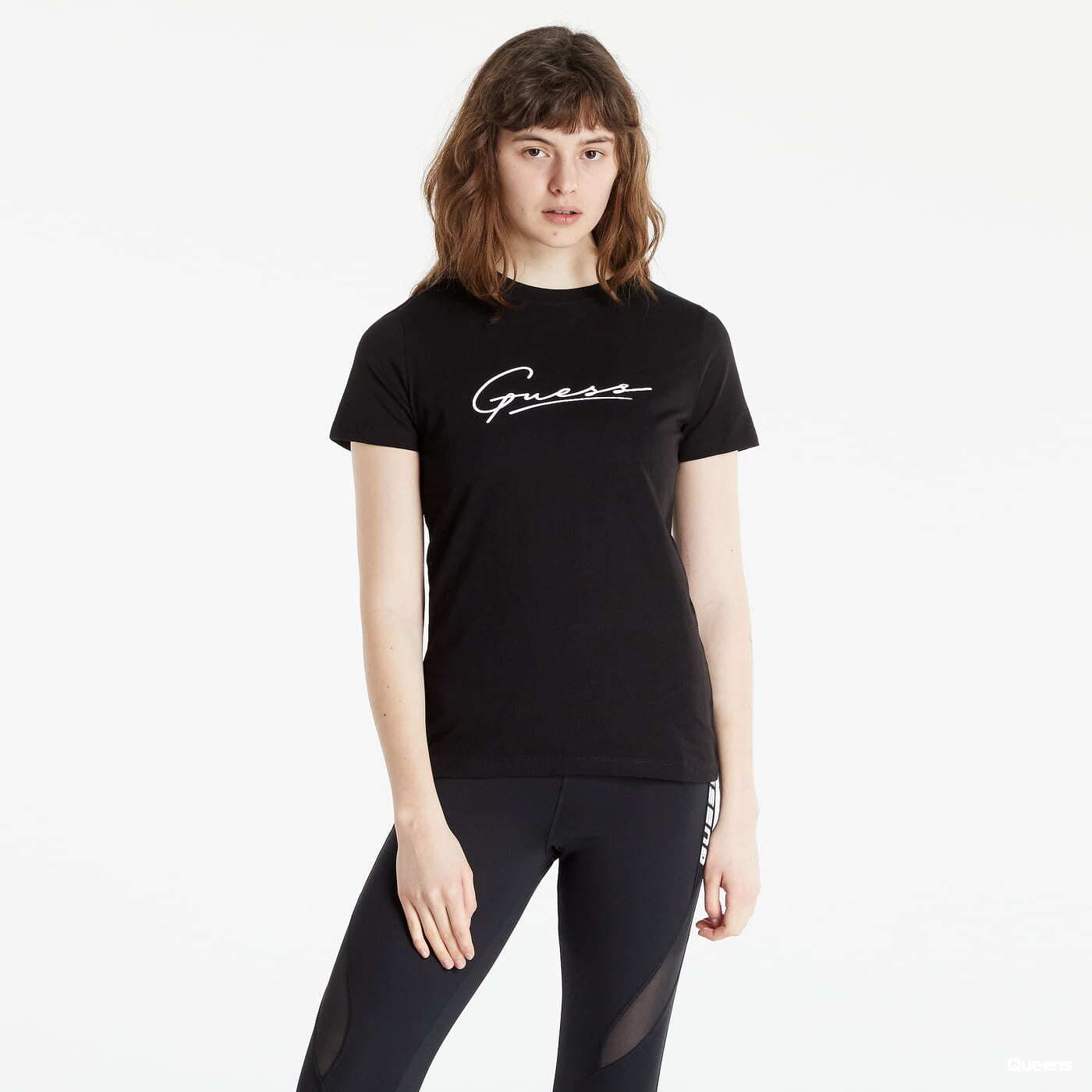 Guess black t shirt women's discount