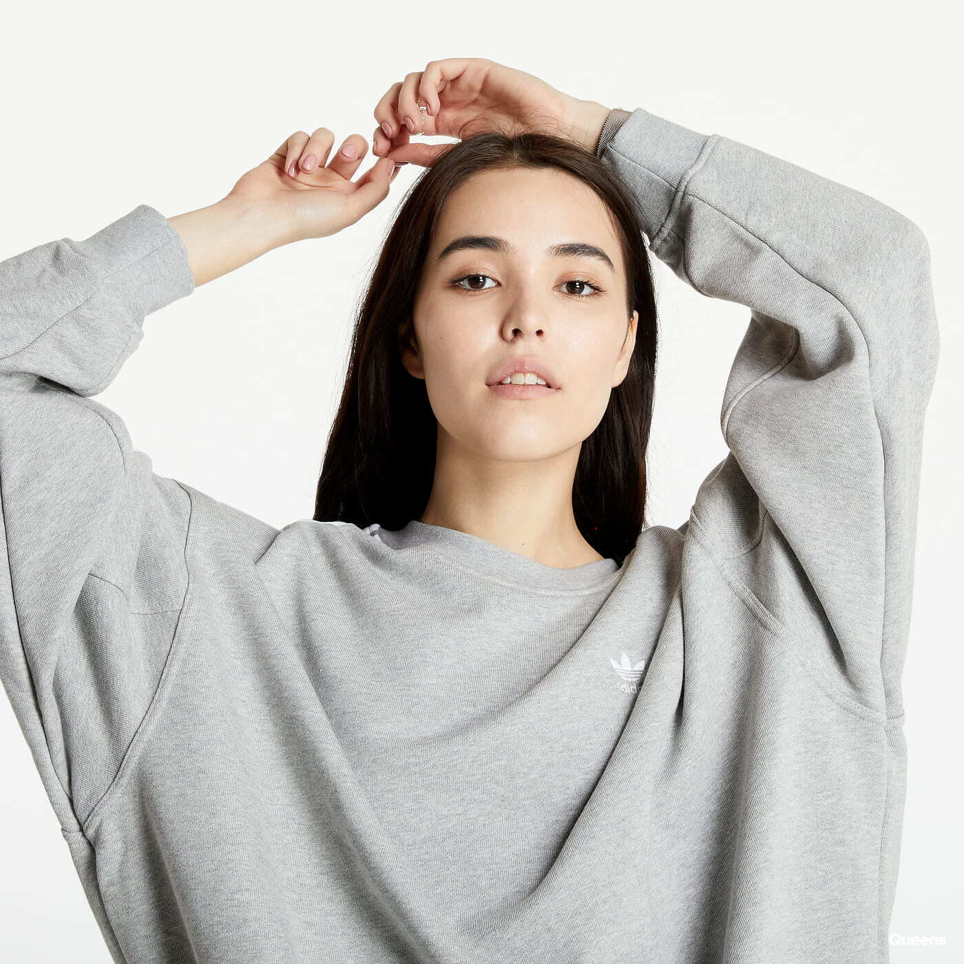 Adidas classic grey sweatshirt on sale