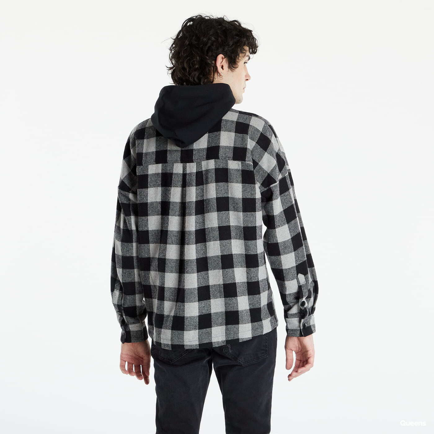 Shirts Sixth June Tartan Hooded Shirt Grey