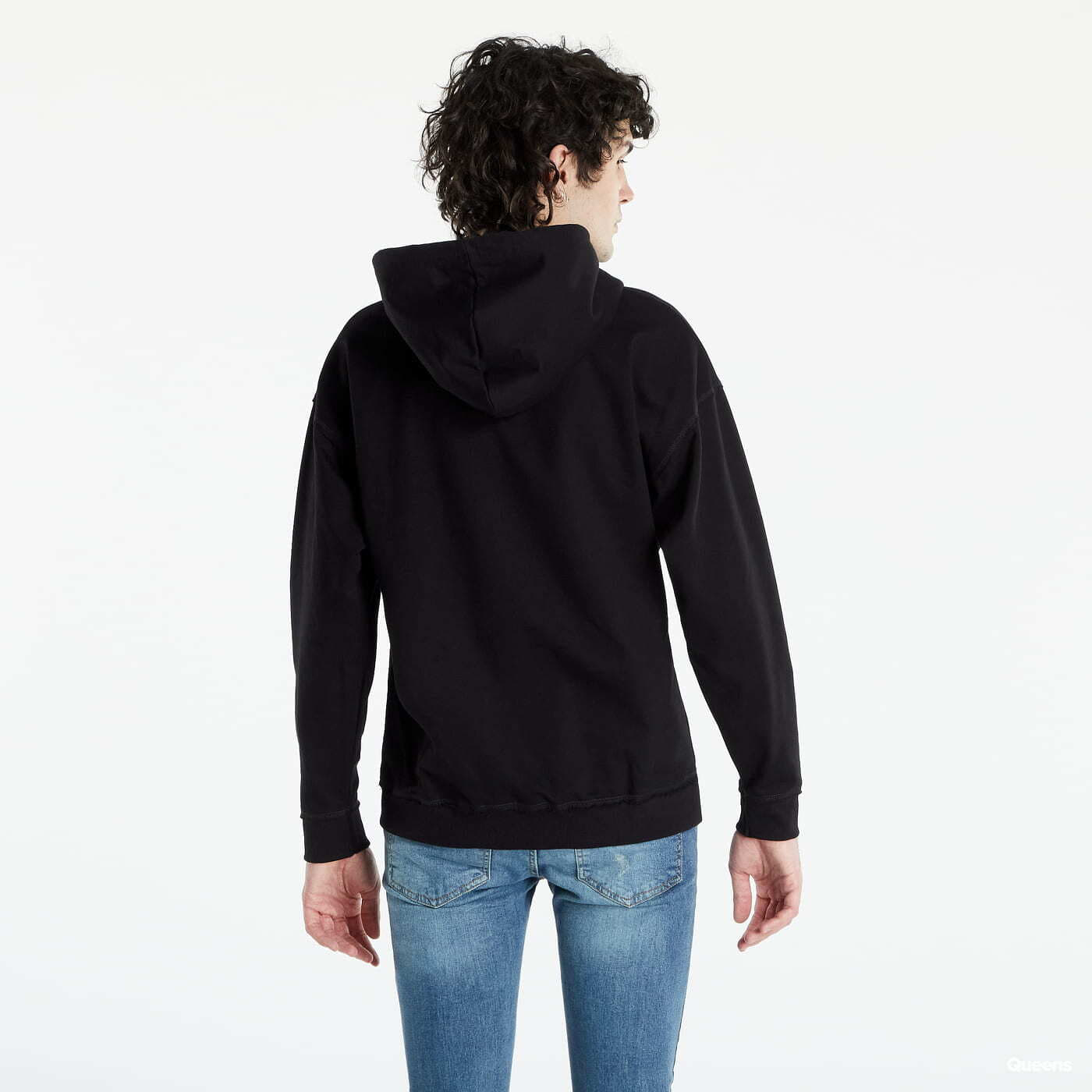 Mikiny Urban Classics Oversized Sweat Hoody Black