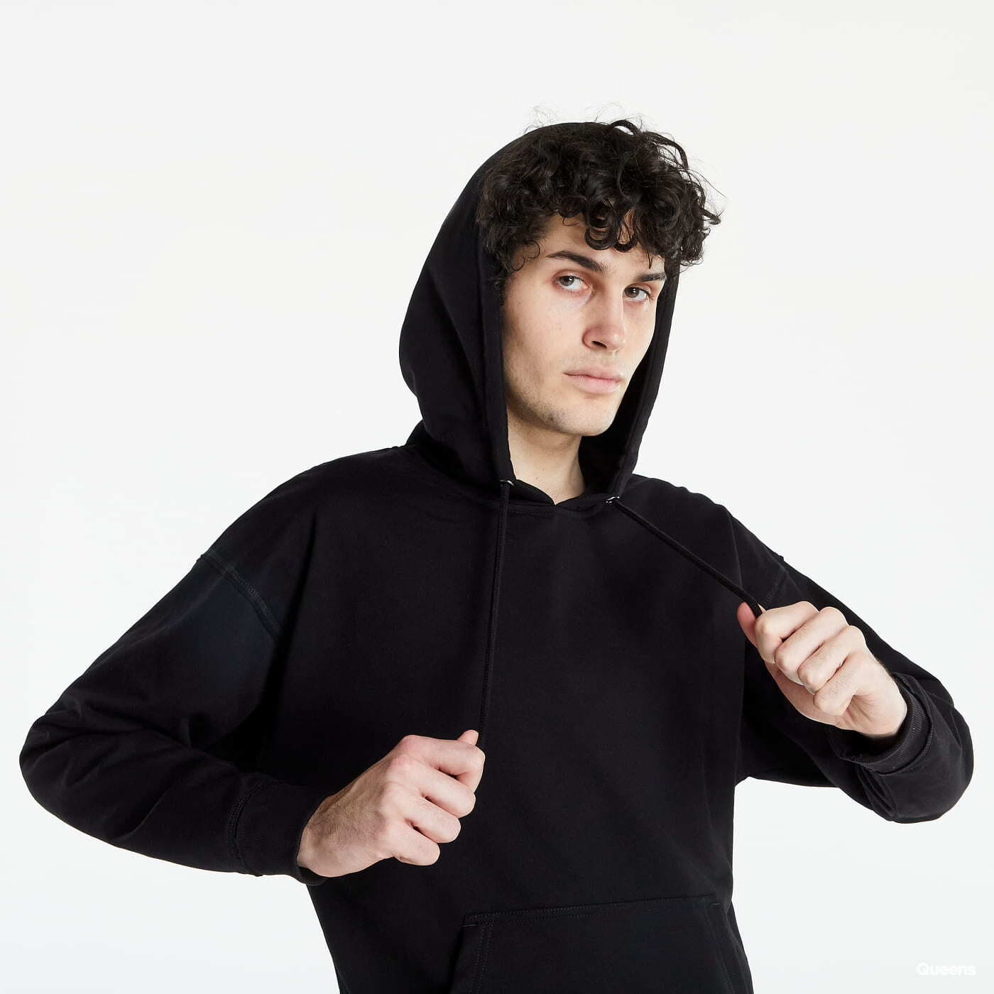 Mikiny Urban Classics Oversized Sweat Hoody Black