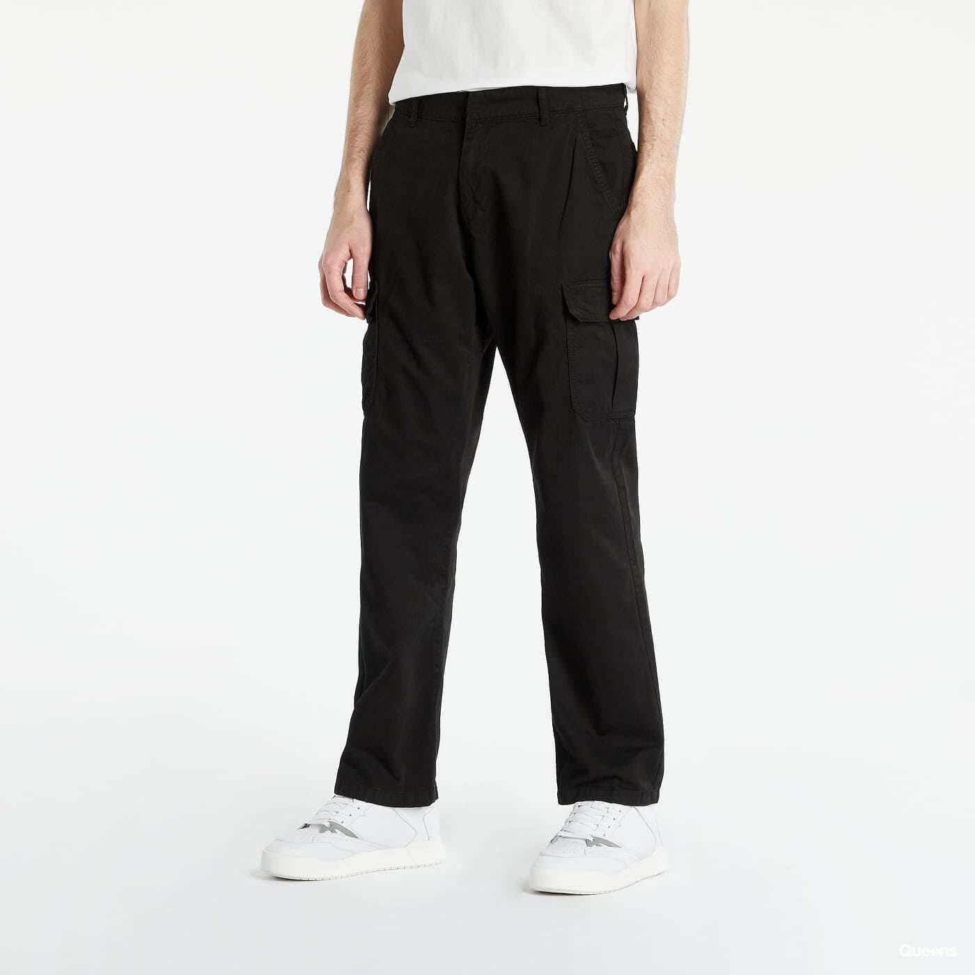 Cotton:on Curve Straight Leg Faux Leather Pants In Black
