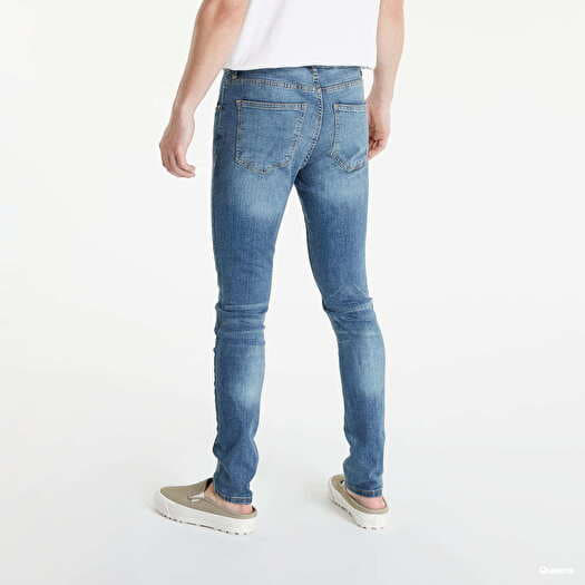 Men's jeans // Urban Classics Heavy Destroyed Slim Fit Jeans blue