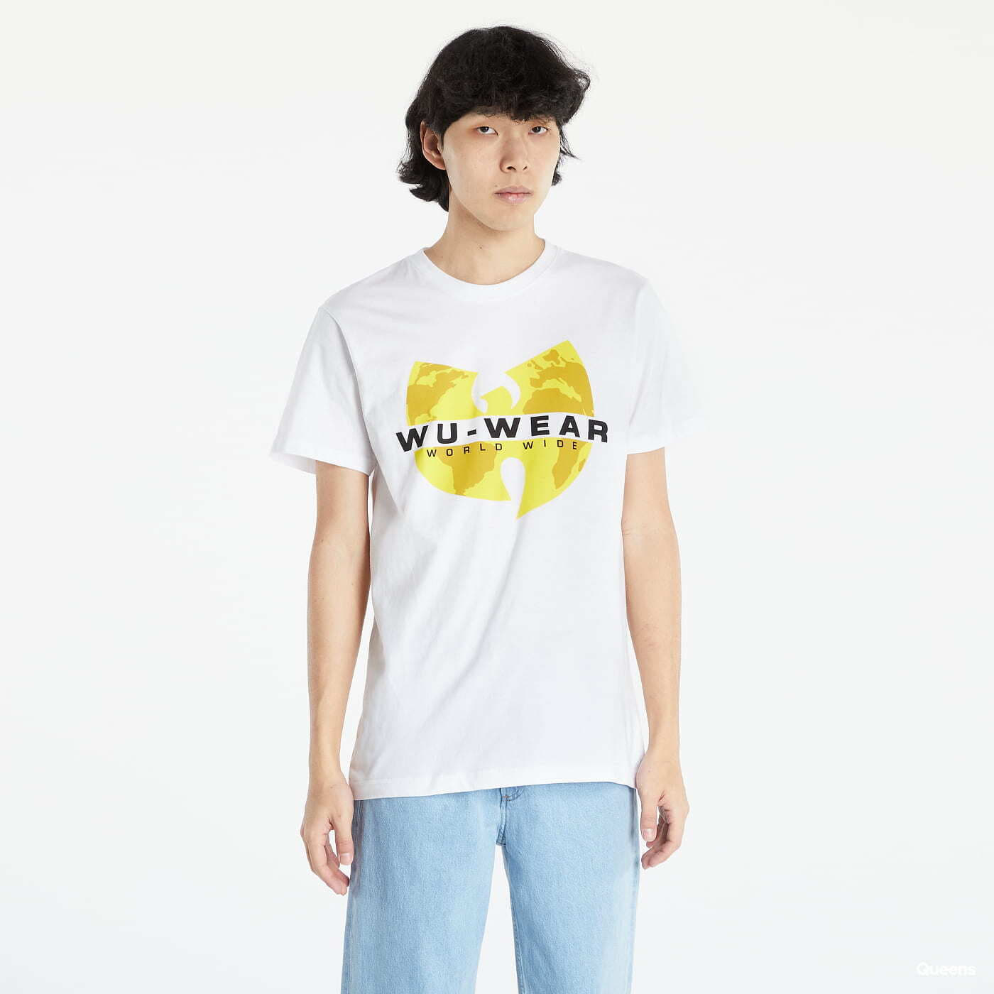 Tričko Urban Classics Wu Wear Logo Tee White XXL