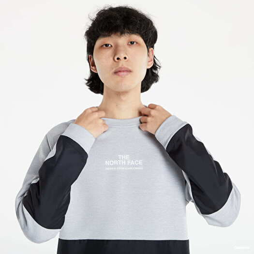 The north face clearance logo fleece crew sweatshirt