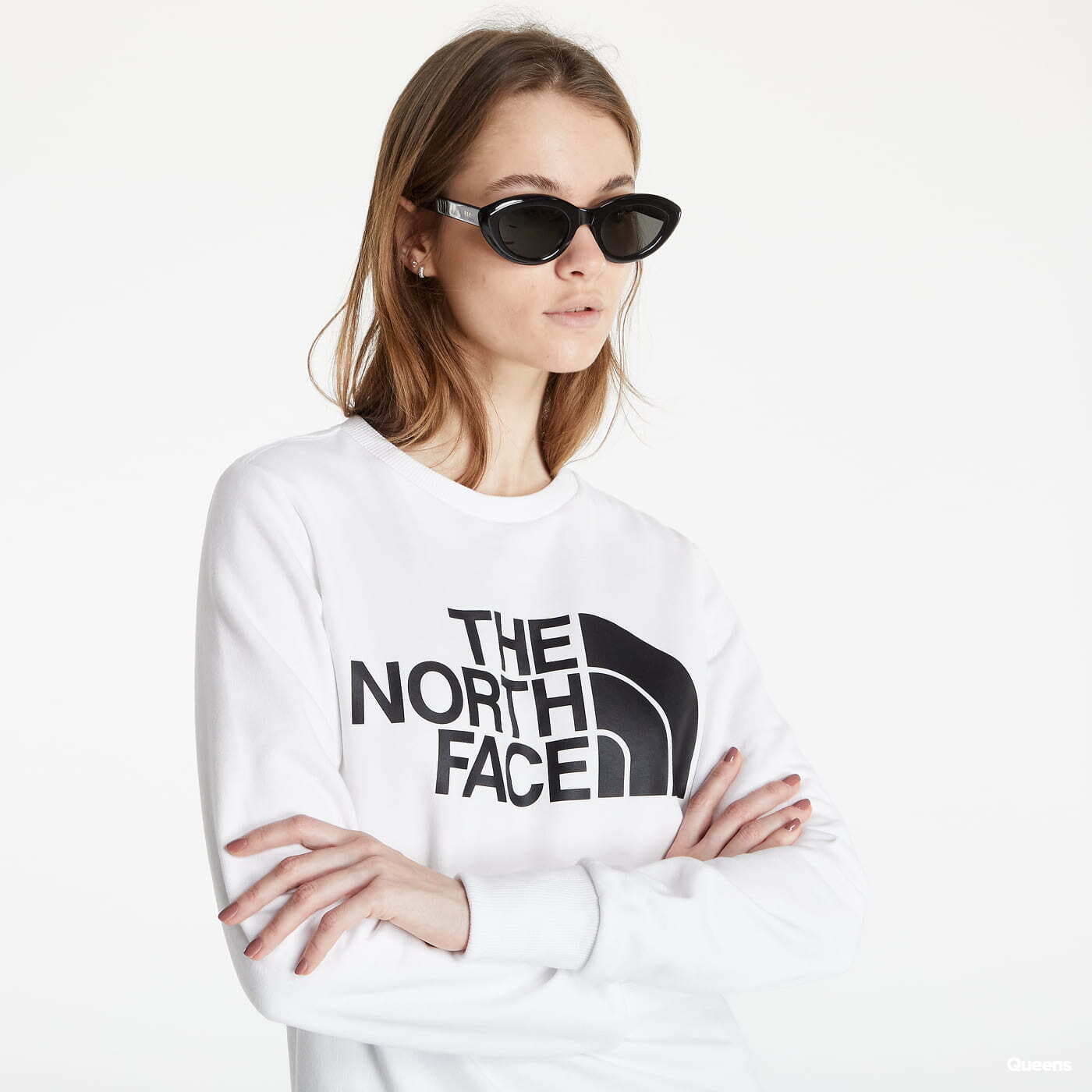 Mikiny The North Face W Standard Crew White