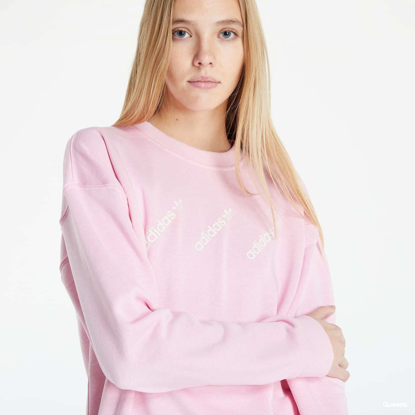 Hoodies and sweatshirts adidas Originals Crew Pink Queens