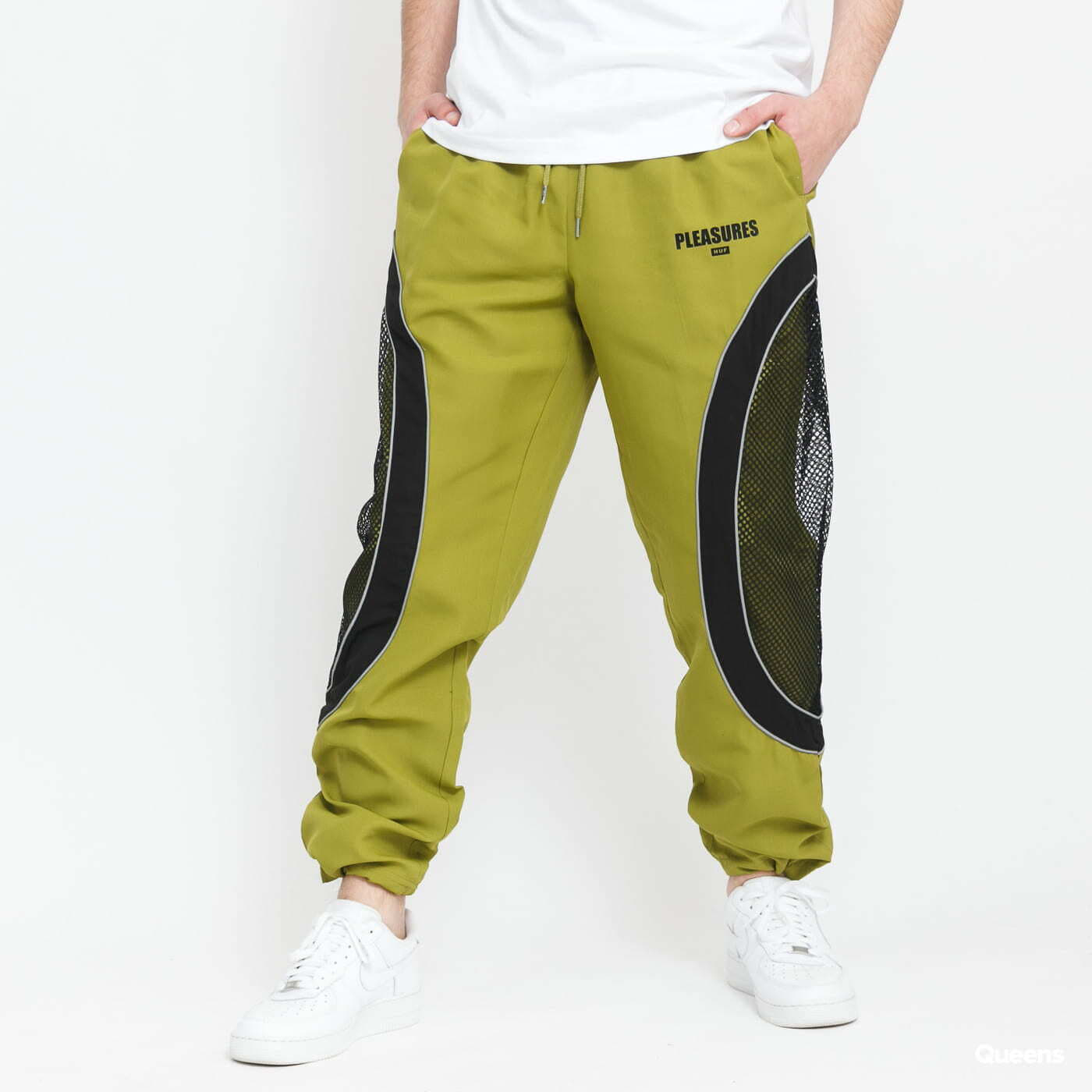 Hosen und Jeans HUF X Pleasures Darton Track Pant Green Queens